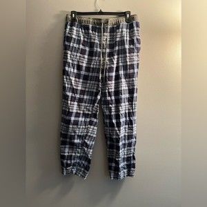 Eddie Bauer Men’s L Blue Plaid Lounge Pants